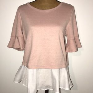 Blush pink top NWOT